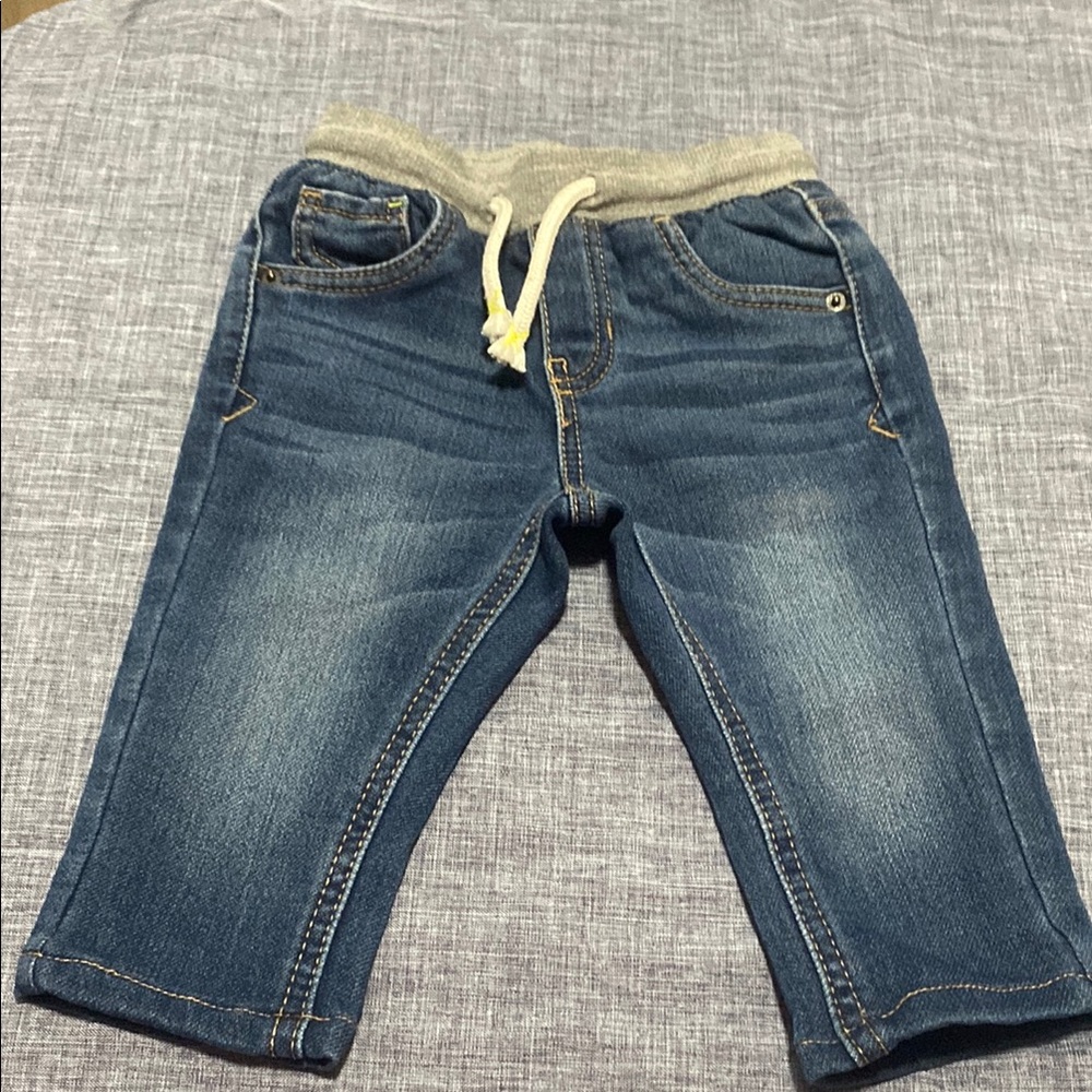 Cat & Jack Blue Relaxed Fit Cropped Jeans